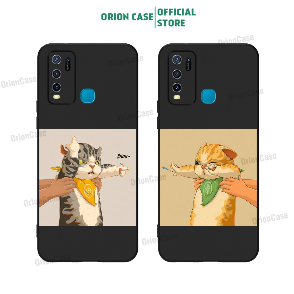 Ốp lưng Vivo Y30 Vivo Y50 tpu bảo vệ camera in hình mèo đáng yêu