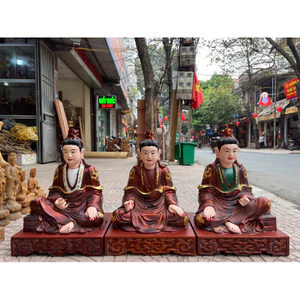 Tượng Mẫu Sơn son giả cổ gỗ mít, Hàng cao cấp