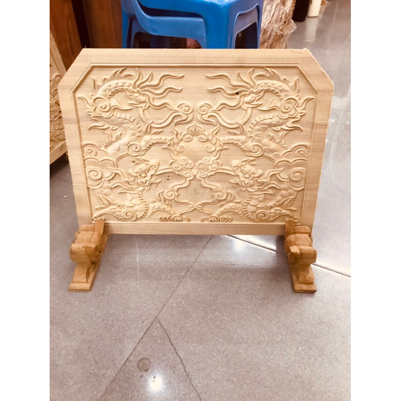 Giá Văn gỗ dổi, Sơn son thếp vàng