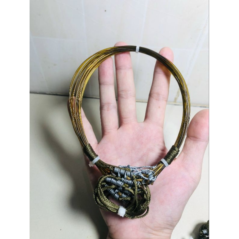 Thòng dây bẫy quốc, bịp, đa đa chống xoắn 1 bộ 20 vòng