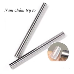 Nam châm trụ to size 15cm hơ nổi vân mắt mèo trang trí móng