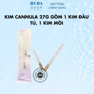 Kim đầu tù tiêm Filler HA cấy mỡ có sẵn kim mồi TIME MACHINE Cannula 27G size 70mm cao cấp