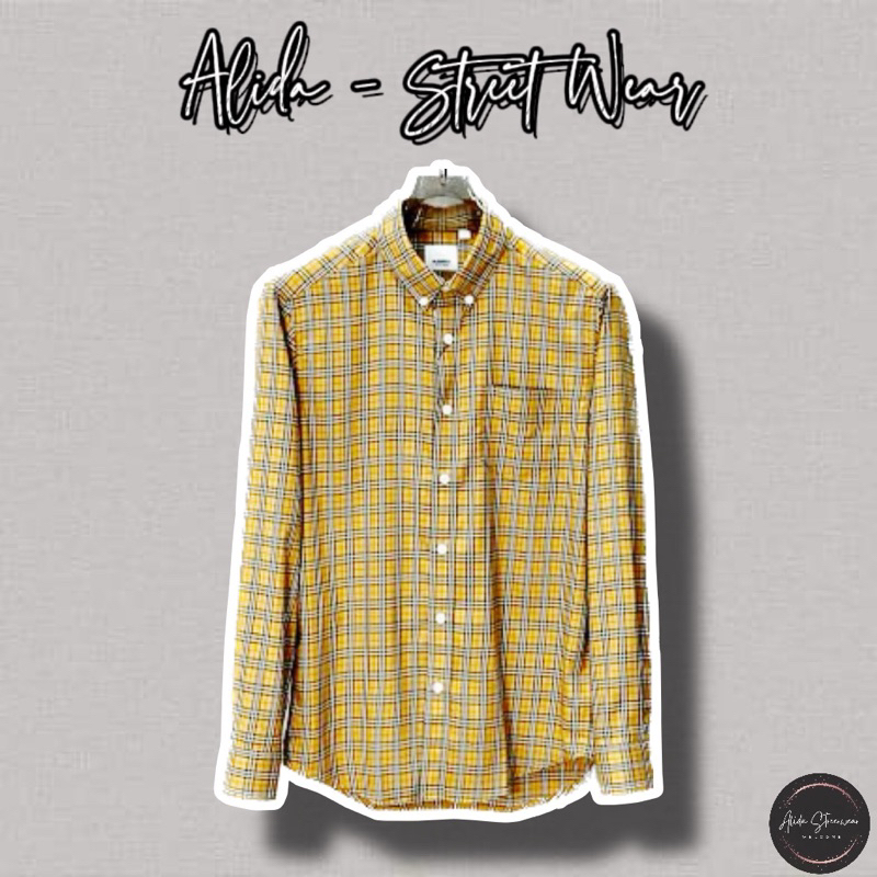⚡️[Hight Quality] Áo Sơ Mi Bbr Kẻ Sọc Vàng - Check Họa Tiết Kẻ Tăm Nhỏ Cao Cấp - Qccc Hottrend Full Túi Tag