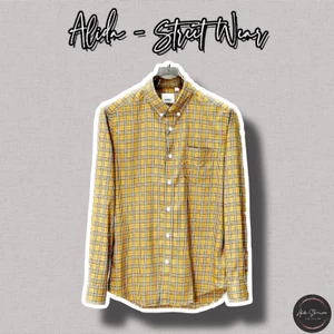 ⚡️[Hight Quality] Áo Sơ Mi Bbr Kẻ Sọc Vàng - Check Họa Tiết Kẻ Tăm Nhỏ Cao Cấp - Qccc Hottrend Full Túi Tag