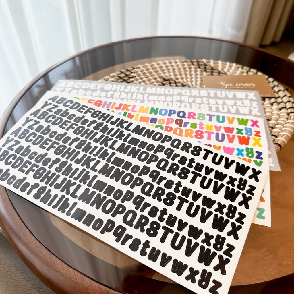 Sticker Bảng chữ cái big size new color (2 size) | Shopee Việt Nam