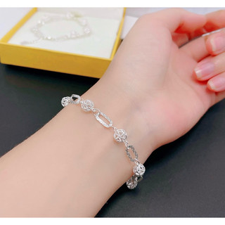Lắc tay bạc Lopa , lắc tay xích cầu xinh xắn điệu đà Bạc Lopa