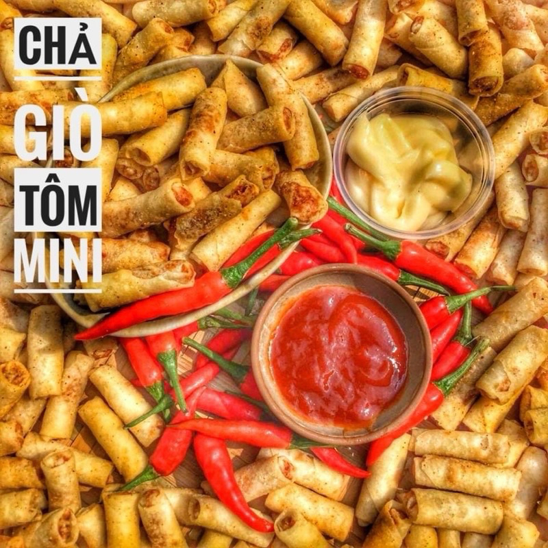 500g CHẢ GIÒ TÔM MINI CUỘN TÔM | Shopee Việt Nam
