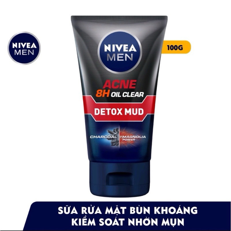 Sữa Rửa Mặt Nam,sữa rửa mặt, Nivea Men 100g