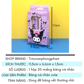 Băng Cá Nhân Cute Dán Dễ Thương Urgo Dính Chống Nước Hộp 20 Miếng DDD07
