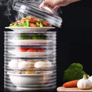 Lồng bàn đa tầng giữ nhiệt  bảo quản đồ ăn nhà bếp , Lồng bàn đậy thức ăn 5 tầng nhựa Việt Nhật 2676