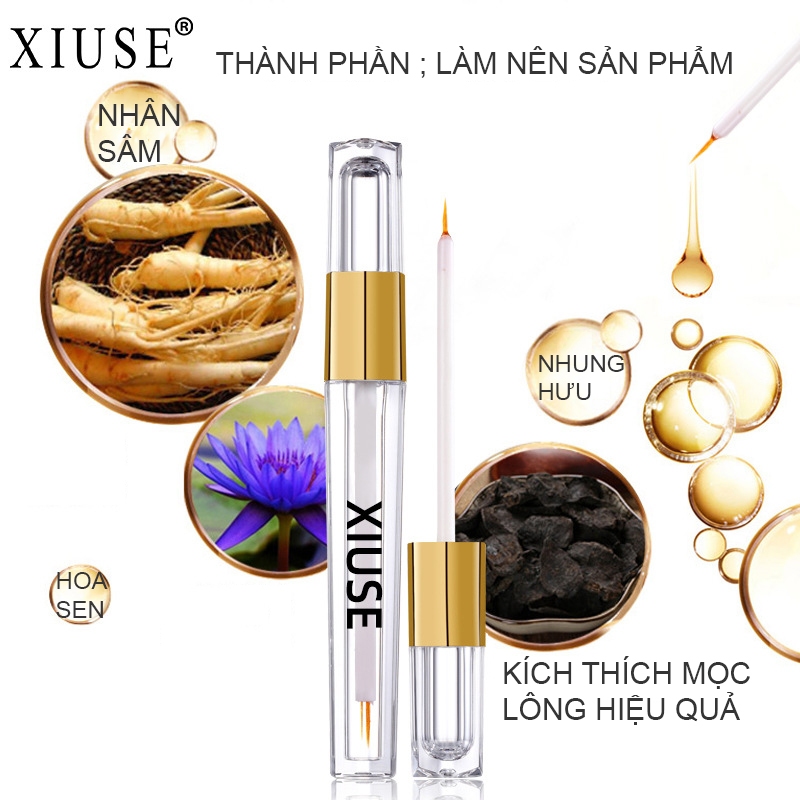 XIUSE Serum dưỡng lông mi,lông mày,tăng trưởng nhanh,dày và cong tự nhiên,dưỡng ẫm từ bên trong,ngăn ngừa gãy rụng
