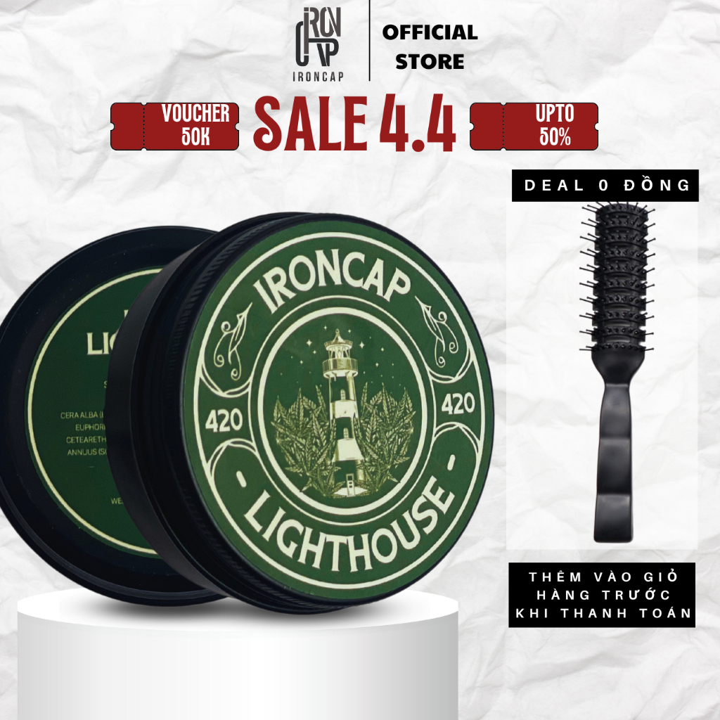 Sáp Vuốt Tóc Nam Wax Tạo Kiểu IronCap Lighthouse 420 - SHOP SÀI GÒN ...