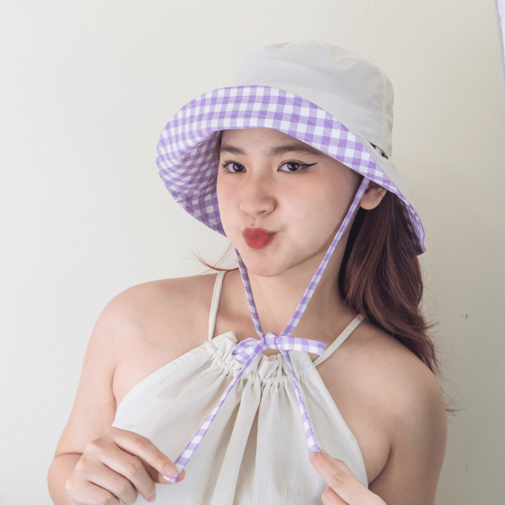 Mũ nón Bucket CARO Dây Nơ - Đội nhiều kiểu - Phong Cách Ulzzang - Pastelish Hat