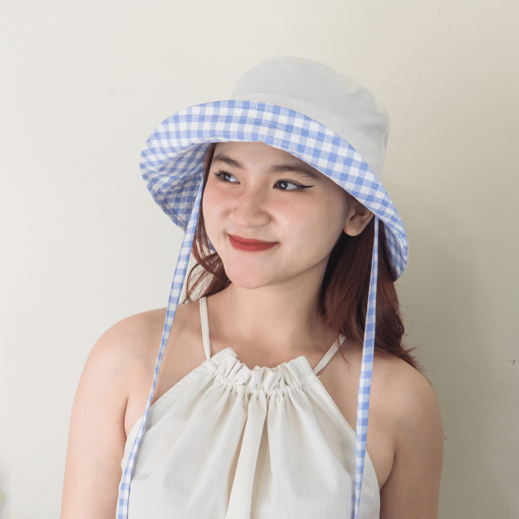 Mũ nón Bucket CARO Dây Nơ - Đội nhiều kiểu - Phong Cách Ulzzang - Pastelish Hat
