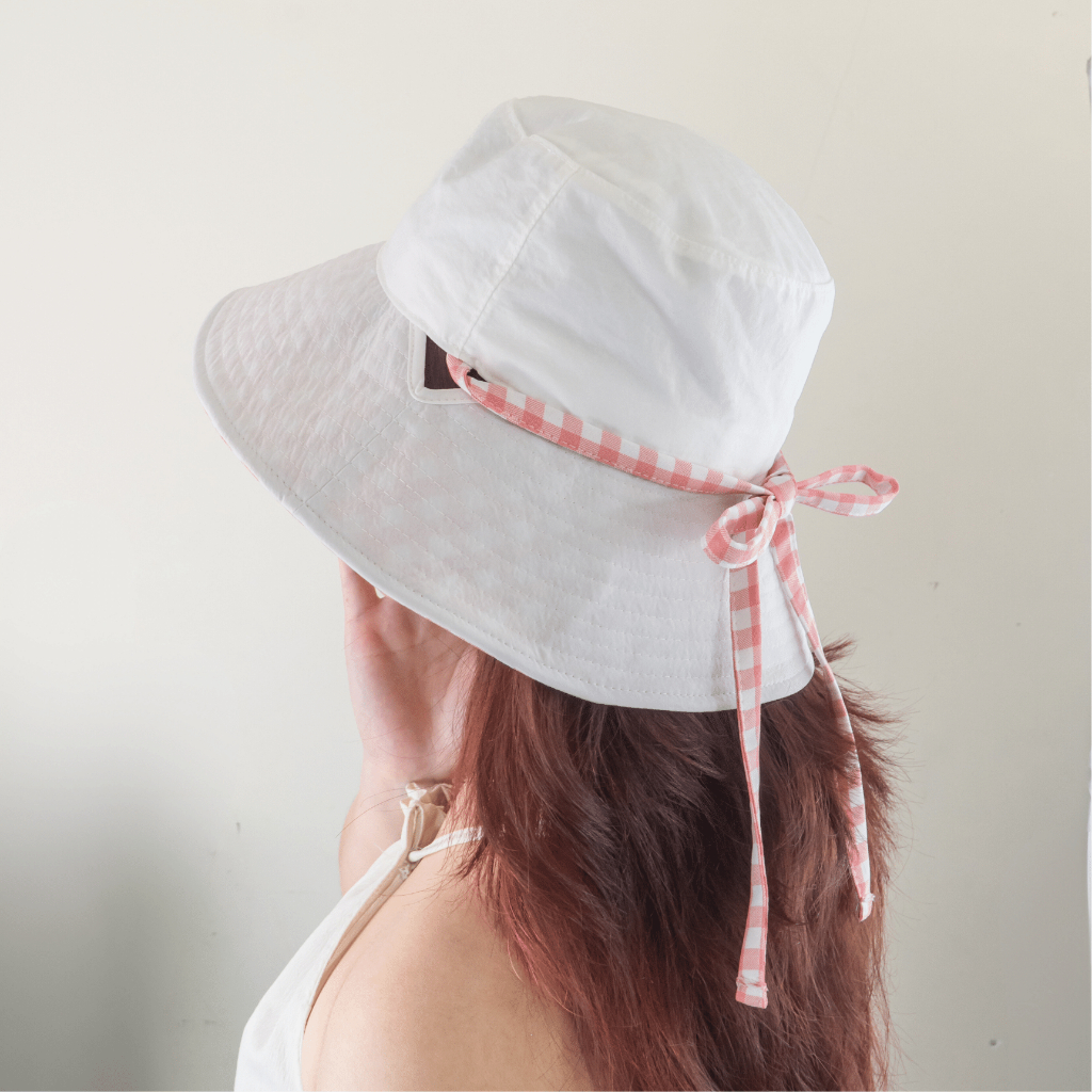 Mũ nón Bucket CARO Dây Nơ - Đội nhiều kiểu - Phong Cách Ulzzang - Pastelish Hat