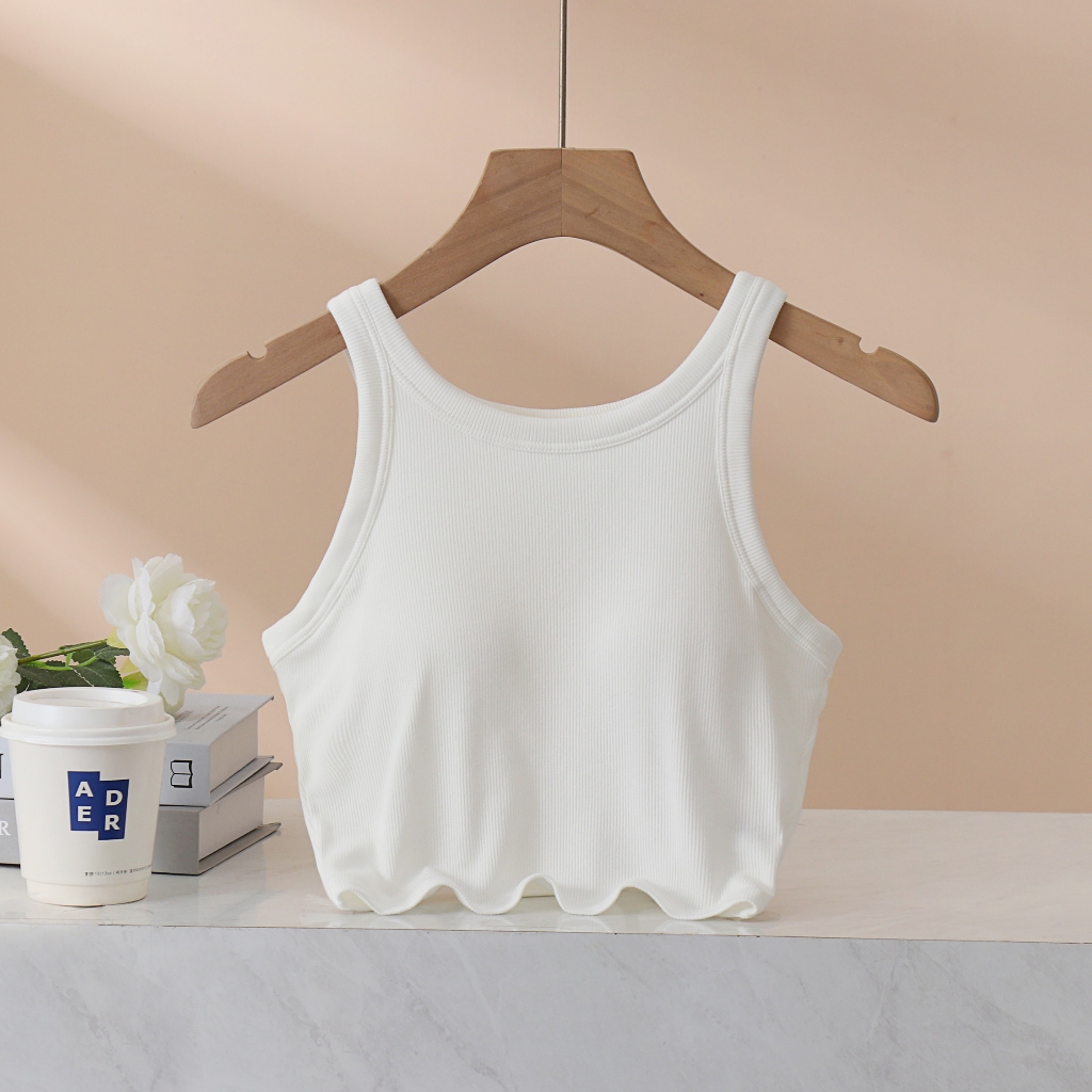 Áo Croptop Nữ, Áo 2 Dây Ba Lỗ Nữ Vải Cotton Co Giãn Thoáng Mát Có Đệm Mút Thoáng Mát Năng Động LA029 LA033