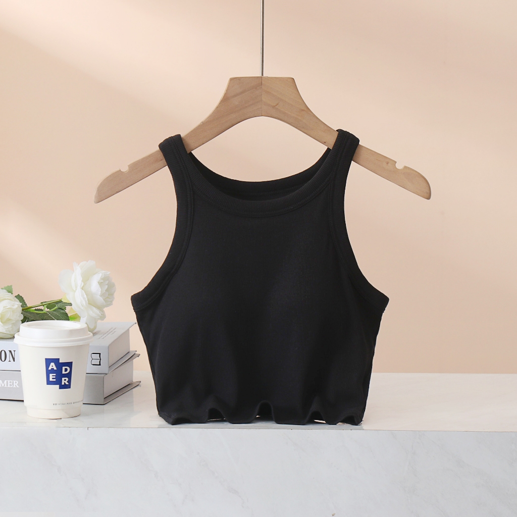 Áo Croptop Nữ, Áo 2 Dây Ba Lỗ Nữ Vải Cotton Co Giãn Thoáng Mát Có Đệm Mút Thoáng Mát Năng Động LA029 LA033