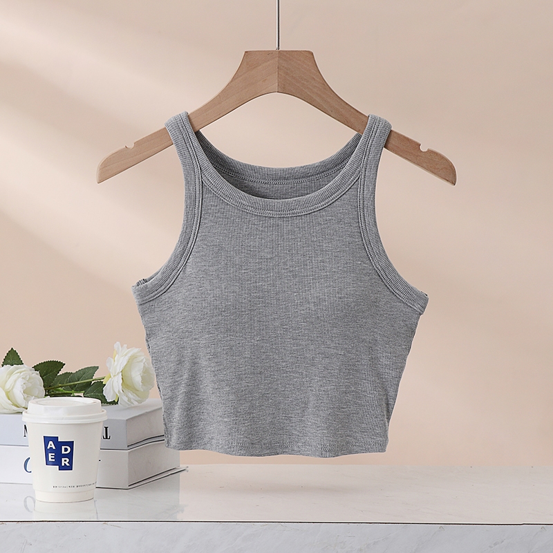 Áo Croptop Nữ, Áo 2 Dây Ba Lỗ Nữ Vải Cotton Co Giãn Thoáng Mát Có Đệm Mút Thoáng Mát Năng Động LA029 LA033