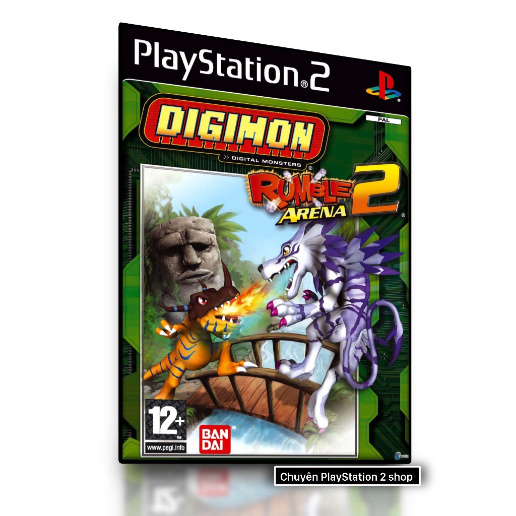 Đĩa game PS2, Digimon Rumble Arena 2 (Đối kháng) cho máy game PS2 ...