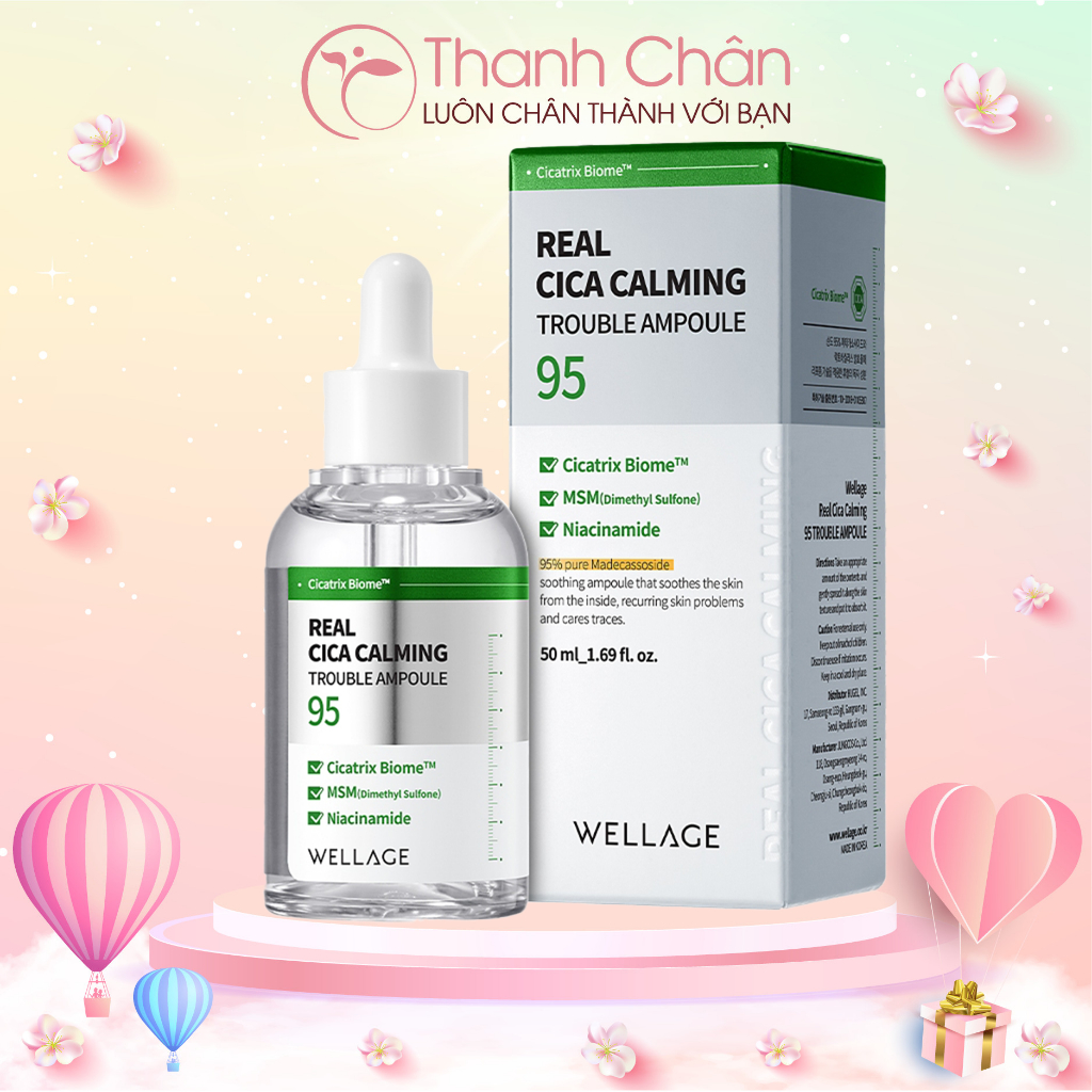 Tinh chất Wellage Real Cica Calming Trouble Ampoule 50ml | Shopee Việt Nam