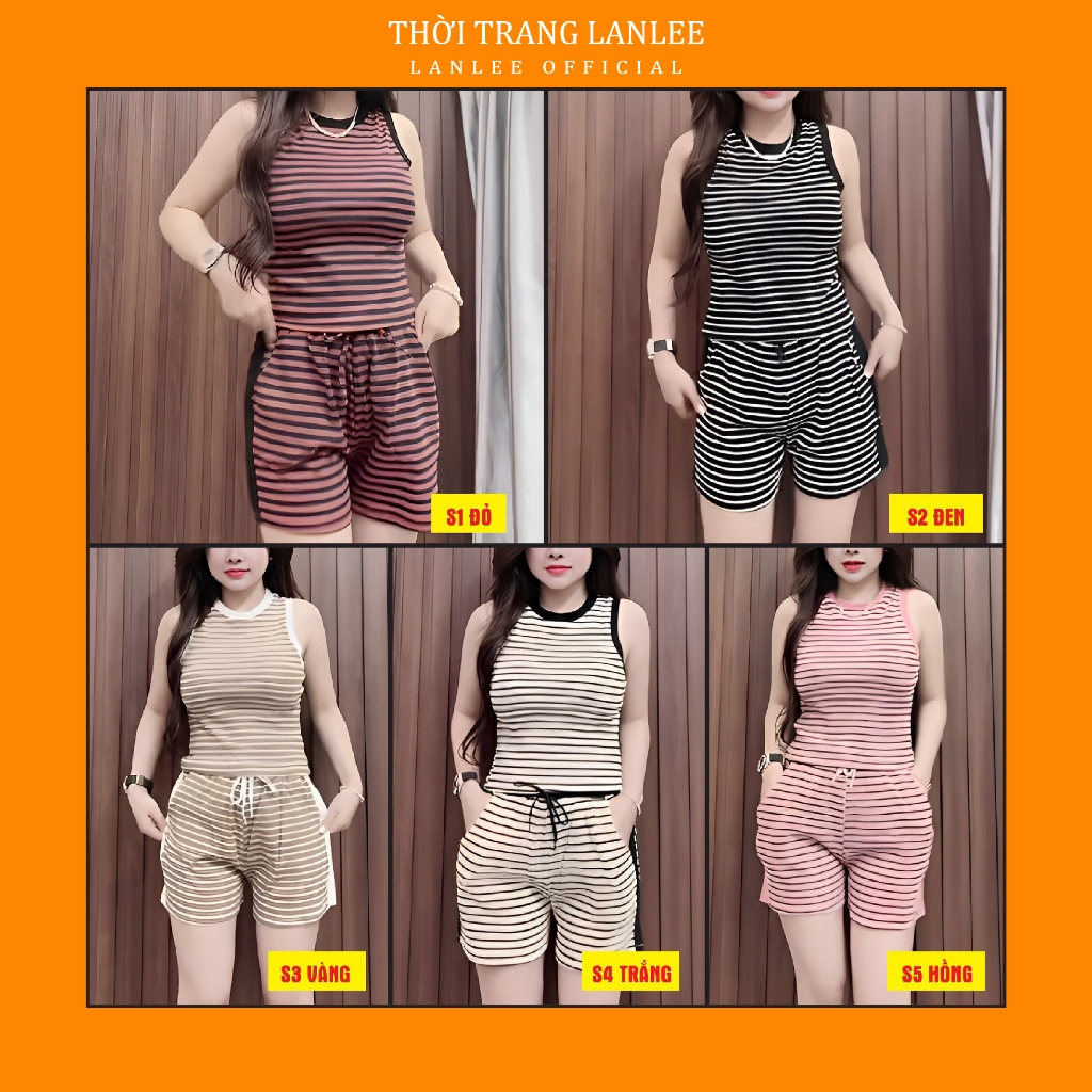 Đồ Bộ Nữ Đồ Mặc Nhà Mùa Hè 𝗟𝗮𝗻𝗹𝗲𝗲 𝗙𝗮𝘀𝗵𝗶𝗼𝗻 Mã 0S