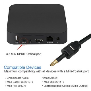 Cáp quang kết nối âm thanh SPDIF đầu cắm 3.5mm chiều dài 1.5m