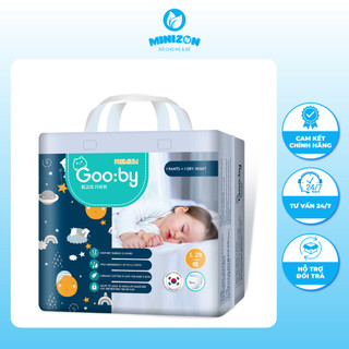 [MUA 1 BỊCH CÓ QUÀ] Tã/bỉm quần, dán Gooby Đêm Premium - Chuyên gia bỉm đêm, chống trào đến 12h