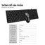 Combo bàn phím chuột chính hãng DEIOG DY-912 full size 104 key gõ phím nhanh công nghệ IPX7