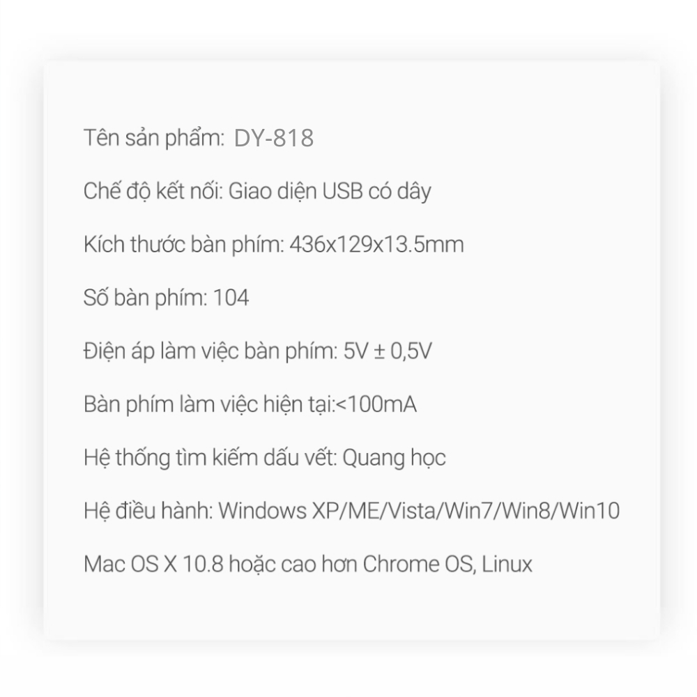 Combo Bàn Phím Chuột Máy Tính Văn Phòng DEIOG DY 818 Thiết Kế Khay Đựng Bút Hàng Chính Hãng