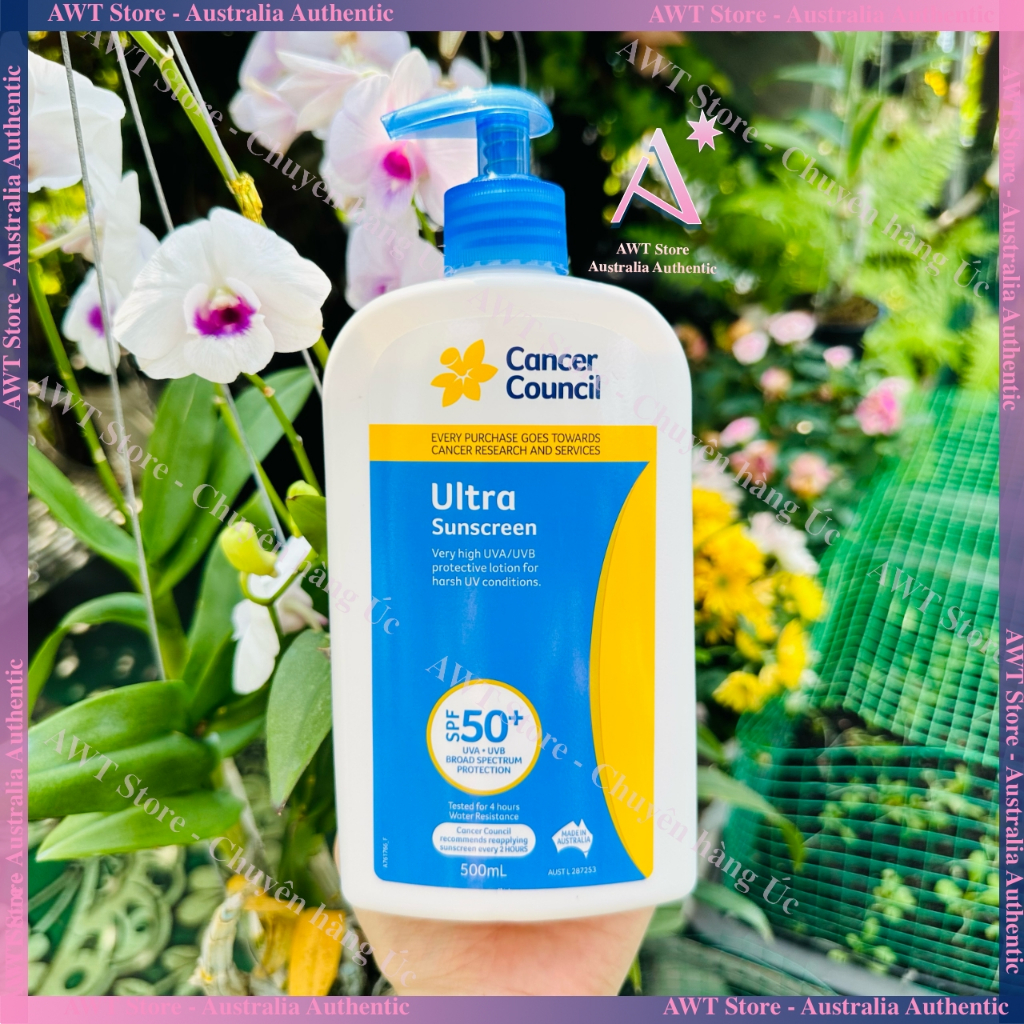 [Hàng Úc] Kem chống nắng Cancer Council Ultra, Active, Sensitve, Everyday value, Sport SPF50