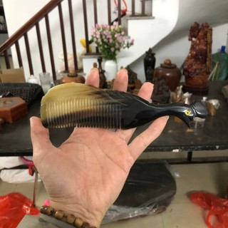 Lược Sừng Trâu xuất Khẩu Hàn Hàng Cao Cấp Giảm Sơ Rụng Tóc Chống Chẻ Ngọn