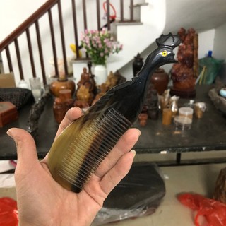 Lược Sừng Trâu xuất Khẩu Hàn Hàng Cao Cấp Giảm Sơ Rụng Tóc Chống Chẻ Ngọn