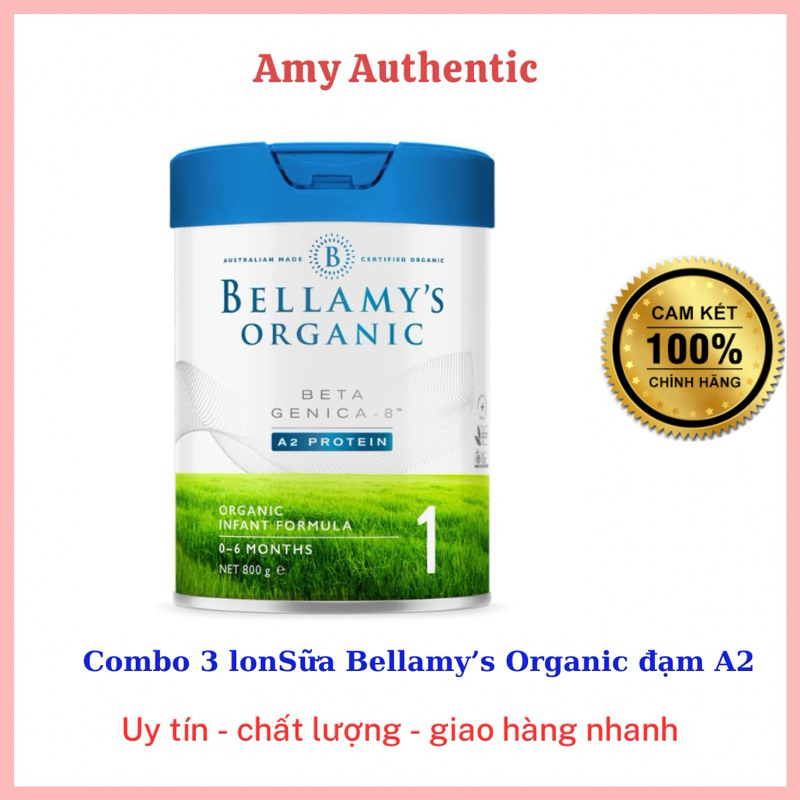 (Combo 3 lon ) Sữa Bellamy's organic Beta Genica - 8 đạm A2 protein ...