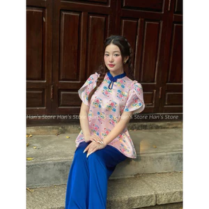 SET CỔ TÀU KÈM QUẦN LỤA ĐI CHÙA(ẢNH THẬT)