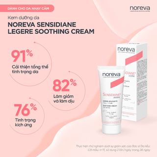 Kem dưỡng và làm dịu da nhạy cảm Noreva Sensidiane Light Soothing Cream 40 ml