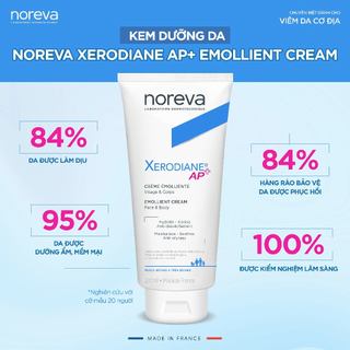 Kem dưỡng da dịu nhẹ giúp làm giảm kích ứng da Noreva Xerodiane Emollient Cream 200ML