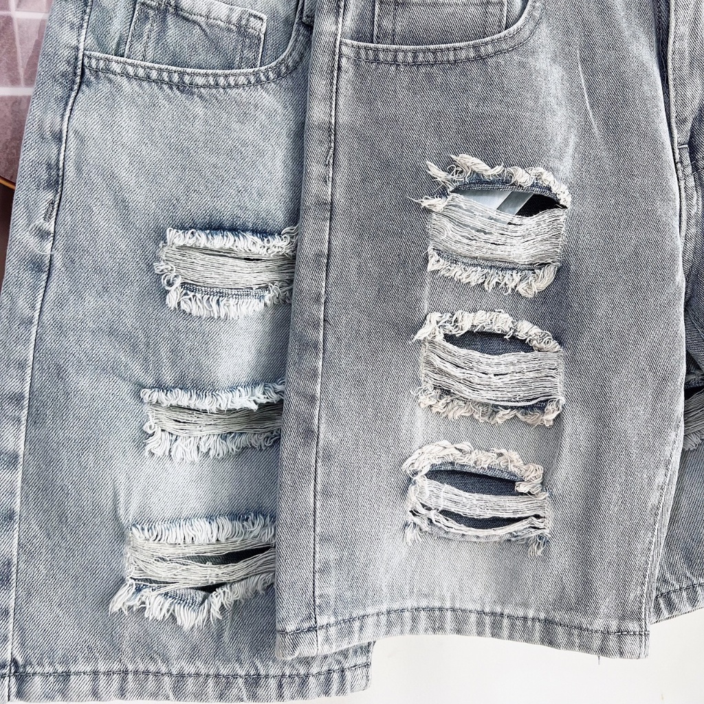 [Max 142] Quần Short nam, Không Co Dãn, vải Jean Cotton, Đơn Giản, Năng Động, dễ phối đồ __________