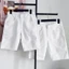 Short Jean Cotton Nam trơn màu trắng có size lớn [tnhung]