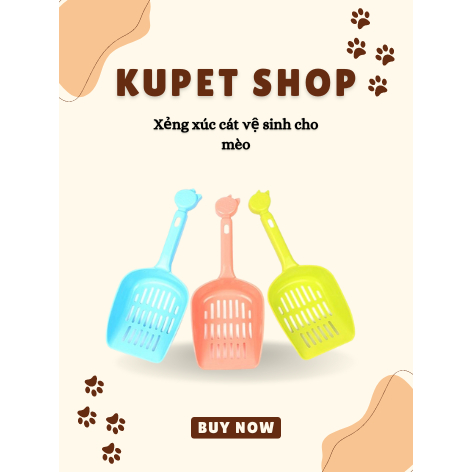 Xẻng xúc cát vệ sinh cho mèo - KUPETSHOP