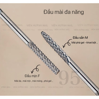 Đầu mài thép 2 đầu phiên bản nâng cấp - đầu 2 in 1 đa năng mài da , mài khoé , mài móng , phá gel