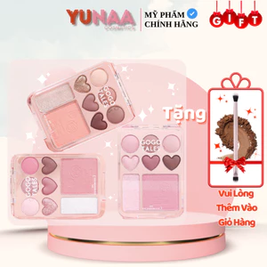 Bảng Phấn Mắt TRÁI TIM GOGO TALES 3 trong 1 - Phấn Mắt, Má Hồng, Highlight