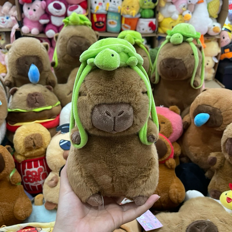 Gấu bông Capybara chuột lang nước, capybara chảy mũi, capybara balo rùa ...