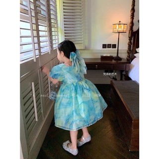 [TẶNG cột tóc nơ] Váy bé gái - đầm bé gái ngắn tay xòe xinh tiểu thư sang chảnh cho bé 12-24kg - Thời trang trẻ em