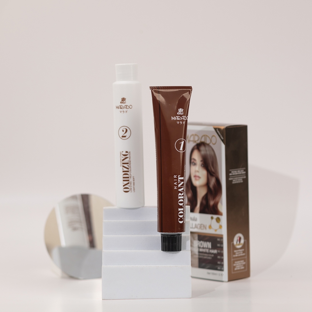 Thuốc nhuộm tóc Collagen Marado 100ml lên màu tuyệt đối