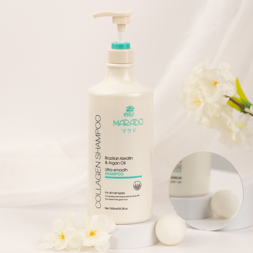 Marado Cặp Dầu Gội xả mềm mượt tóc Tinh chất Argan 1000ml