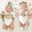 Bộ bodysuit cover ikii các loại CON VẬT kèm mũ tặng tất/ vớ cho bé sơ sinh, bé trai, bé gái HÀN QUỐC