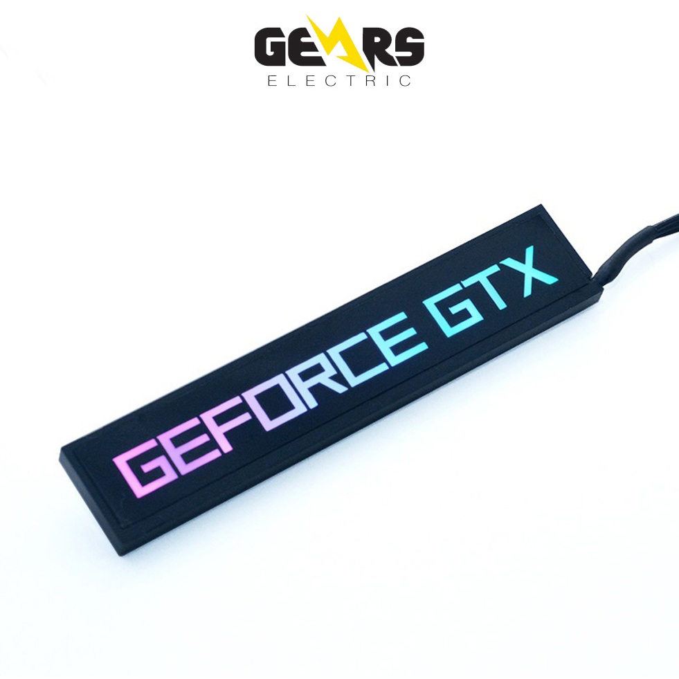Dải Đèn LED RGB Bên Hông GPU Chữ GEFORCE GTX, GEFORCE RTX Trang Trí PC ...