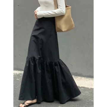 Chân váy dài đuôi cá By.y váy xòe dáng tâng maxi đuôi cá / Váy chữ A dài xoè tầng