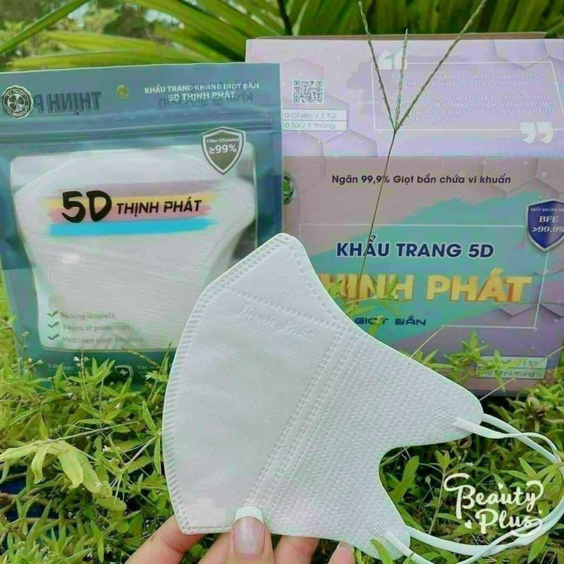 THÙNG TÍM CHÍNH HÃNG Sét 200 Chiếc Khẩu Trang 5D Thịnh Phát,Hàng Cao Cấp