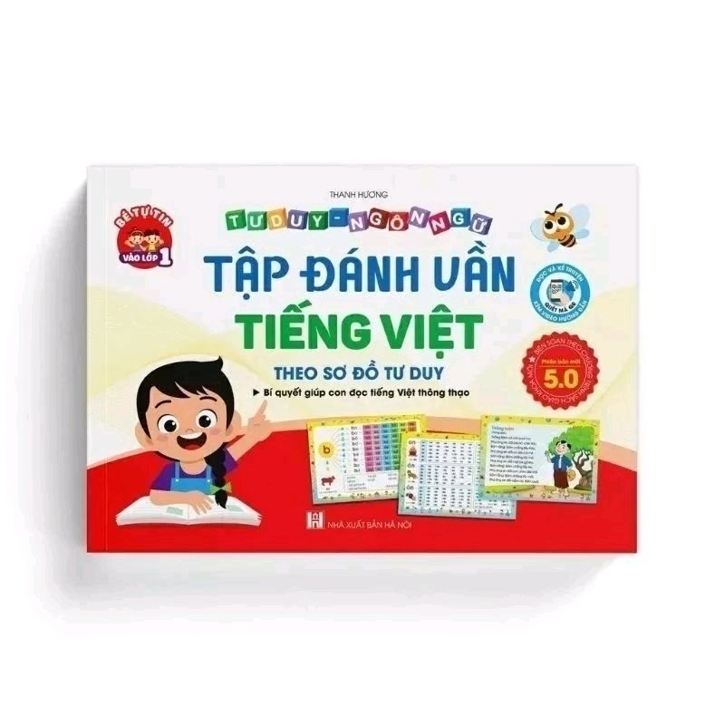 Ảnh Sách - Tập đánh vần tiếng việt phiên bản mới 2024 kèm file đọc quét mã QR và video hướng dẫn cách ghép vần 2